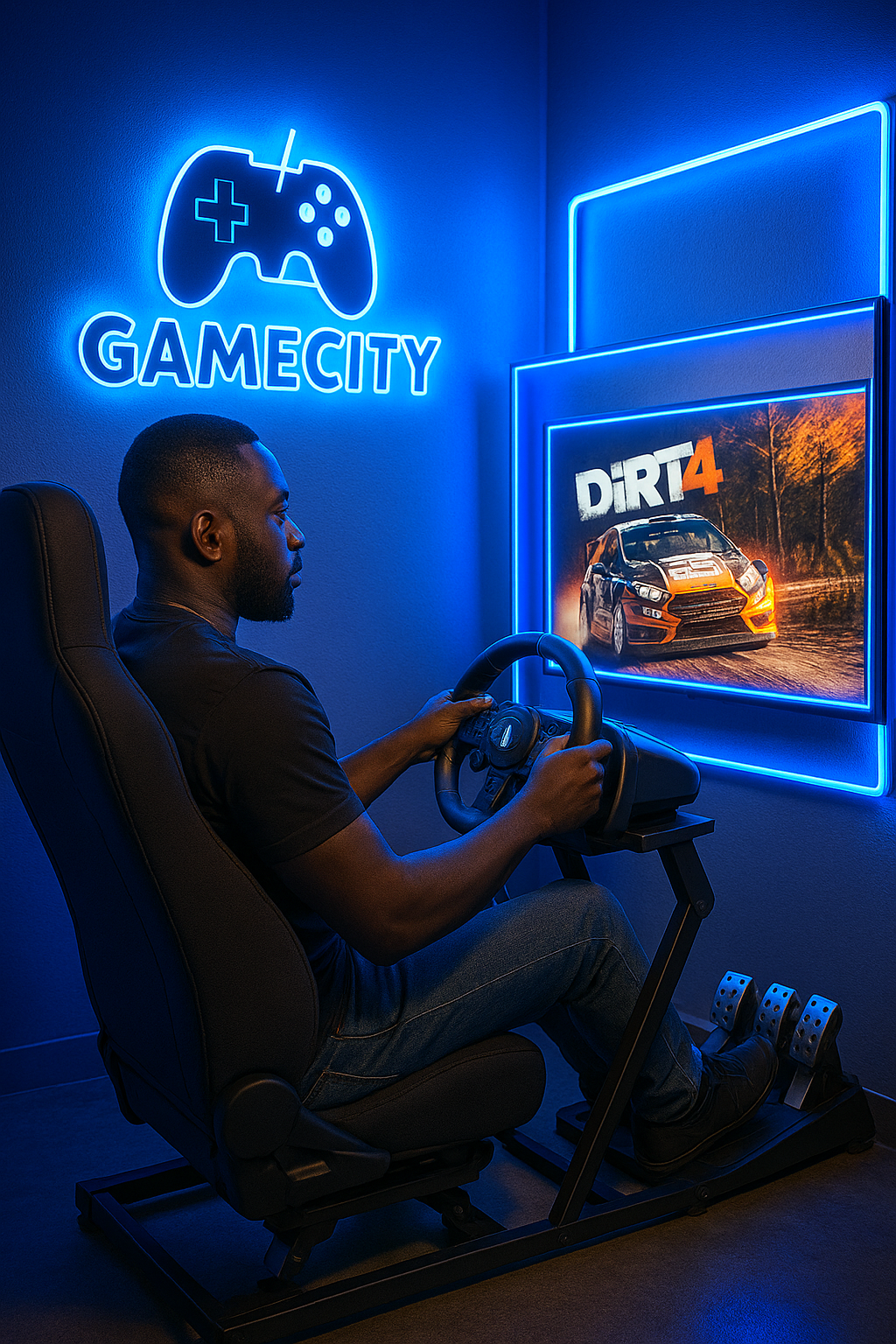 VR gameplay closeup